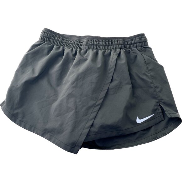 Nike dri-fit shorts skort wrap black pocket zip xs - Picture 4 of 10